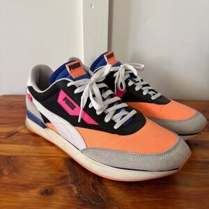 Puma Future Rider Fizzy Orange & Black Sneakers
